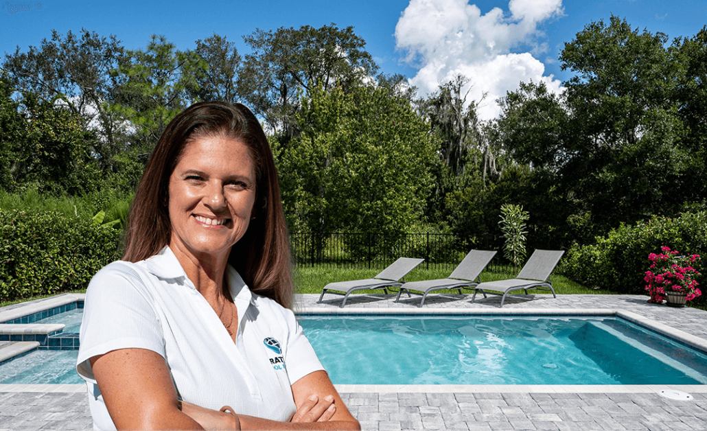 Picture close-up of Fabiola Catania , owner of Fratelli Pool Service
